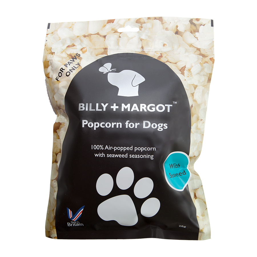 Billy & Margot Popcorn With Seaweed Dog Treats - 20g